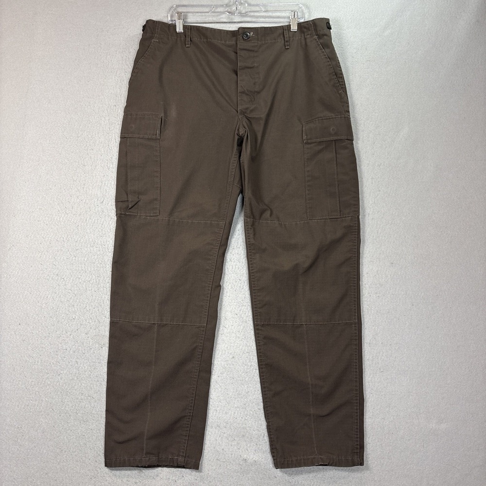 Propper‎ Mens Tactical Cargo Pants Brown Size L Utility Workwear Reinforced Knee